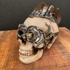 Steampunk skull hanekam